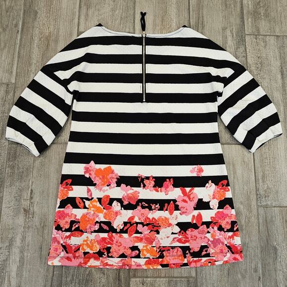 Anthropologie Postmark Linnea Tunic Top Women’s XS Stripe Floral Feminine Chic - Picture 7 of 11